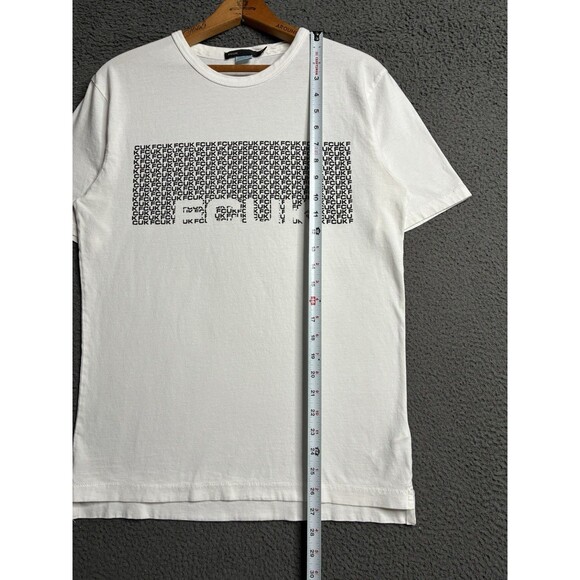 VTG French Connection UK fcuk 90s T-shirt Size Small Logo Y2K Cyber - Picture 9 of 9
